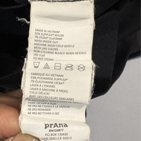 Prana Breathe Gym Shorts Men Black Pockets Performance Elastic Waist L Stretch - Picture 9 of 12